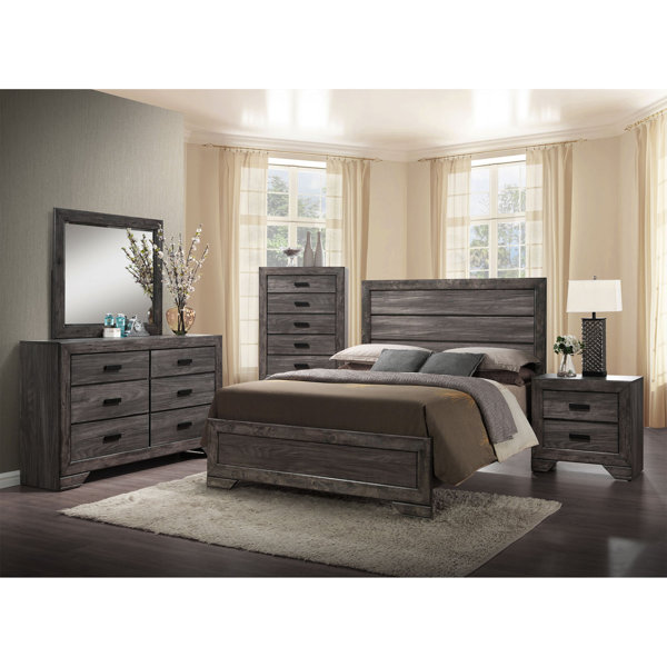 Union Rustic Raven Panel 5 Piece Bedroom Set & Reviews Wayfair - Union Rustic Raven Panel 5 Piece Bedroom Set & Reviews Wayfair