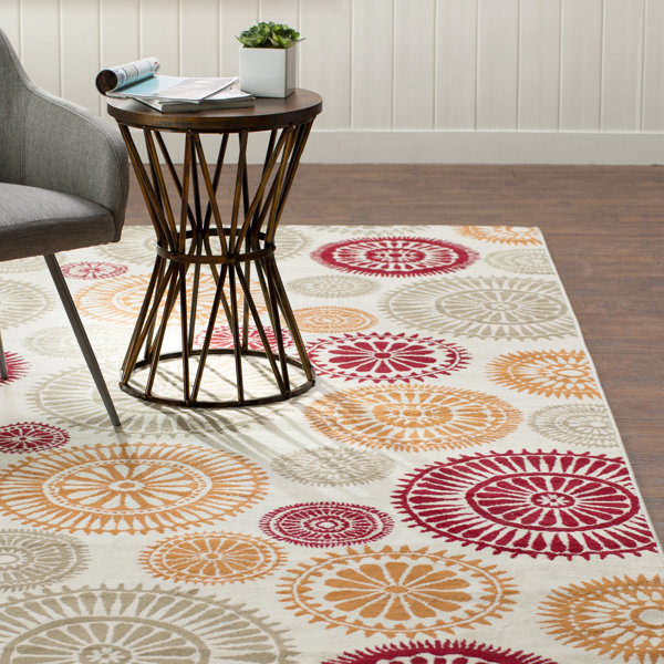 Lucia Orange/ Red/ Green/ Indoor/Outdoor Area Rug by Zipcode Design