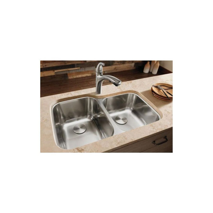 Blanco Supreme 31 L X 21 W Double Basin Undermount Kitchen Sink
