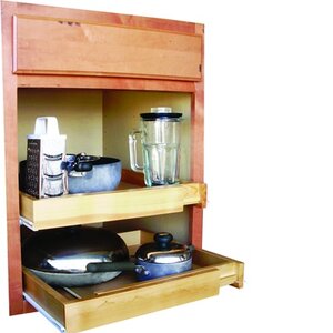 Bamboo Expandable Kitchen Cabinet Pull Out Drawer