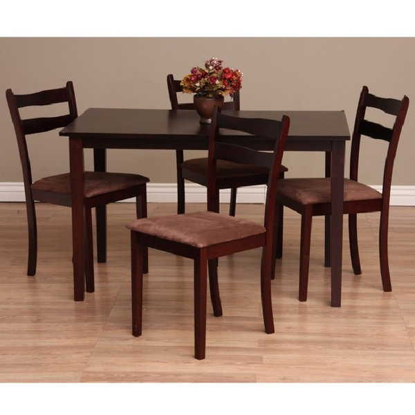 Callan 5 Piece Solid Wood Dining Set By Warehouse Of Tiffany No Copoun