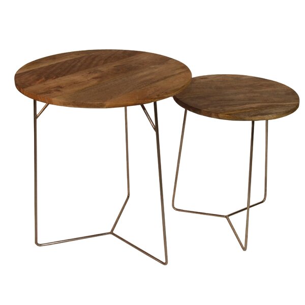 Evanoff 2 Piece Nesting Tables By Union Rustic