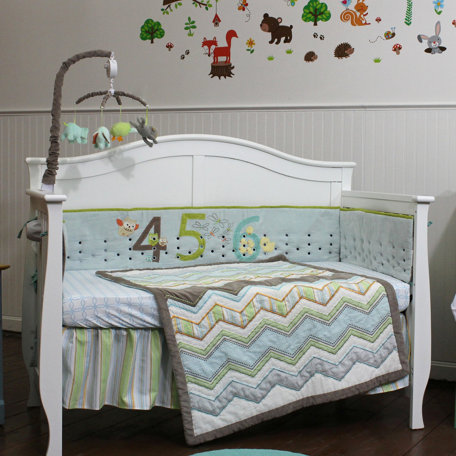 Nurture Imagination Zig Zag 4 Piece Crib Bedding Set Wayfair