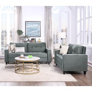 Wide Square Arm Sofa(2+3 Seat) by Ebern Designs