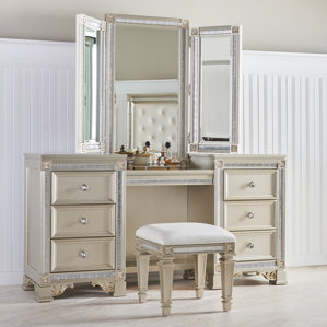Tiffany Vanity with Mirror by Fairfax ..