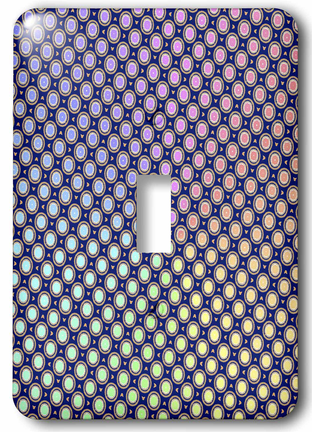 Changing Dots 1 Gang Toggle Light Switch Wall Plate