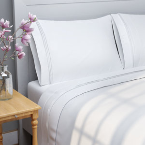 Patric 1000 Thread Count 100% Egyptian-Quality Cotton Sheet Set