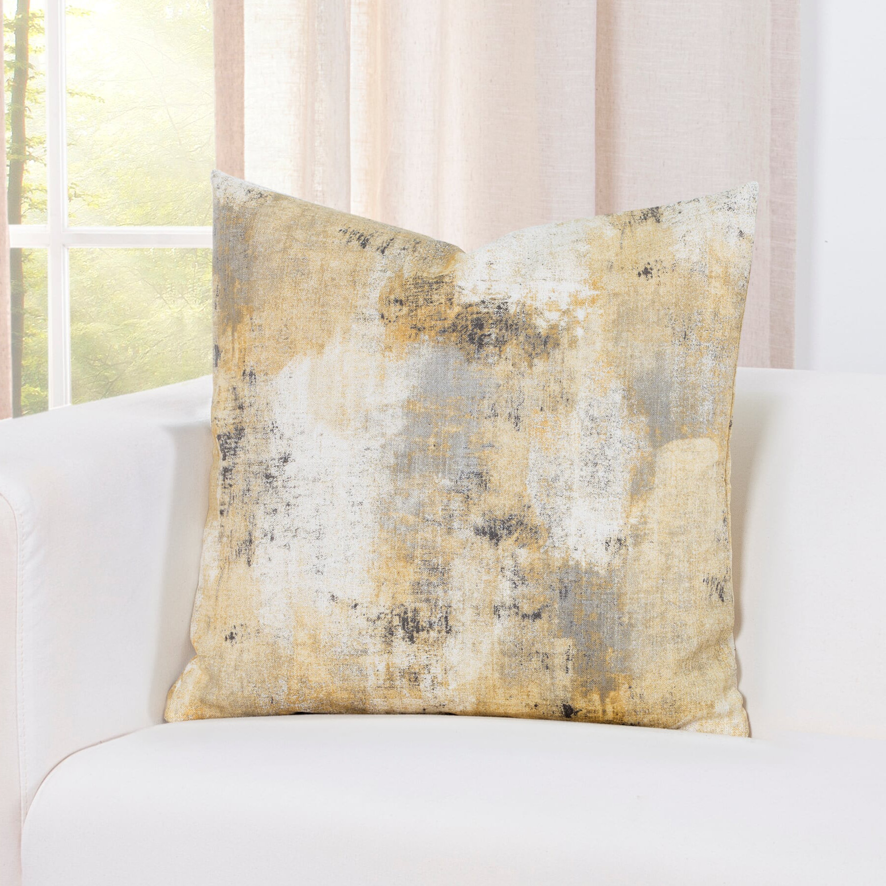 Wrought Studio Justis Linen Throw Pillow Wayfair