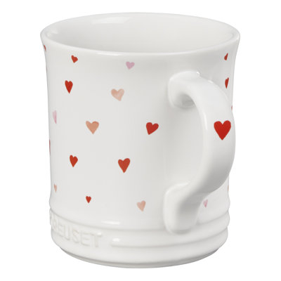 Le Creuset Hearts Collection Heart Applique Coffee Mug Le Creuset