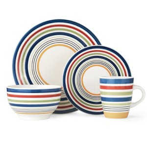 Morocco 16 Piece Dinnerware Set, Service for 4