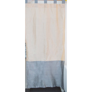 Tuscany Striped Semi-Sheer Tab Top Curtain Panels (Set of 2)