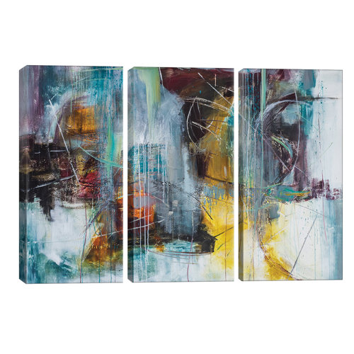 'Birdland' Graphic Art Multi-Piece Image on Wapped Canvas Ivy Bronx Size: 101.6cm H x 152.4cm W x 1.91cm D