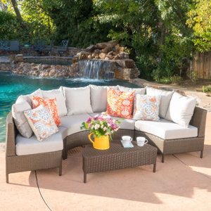Norland 5 Piece Sectional Seating Group with Cushion
