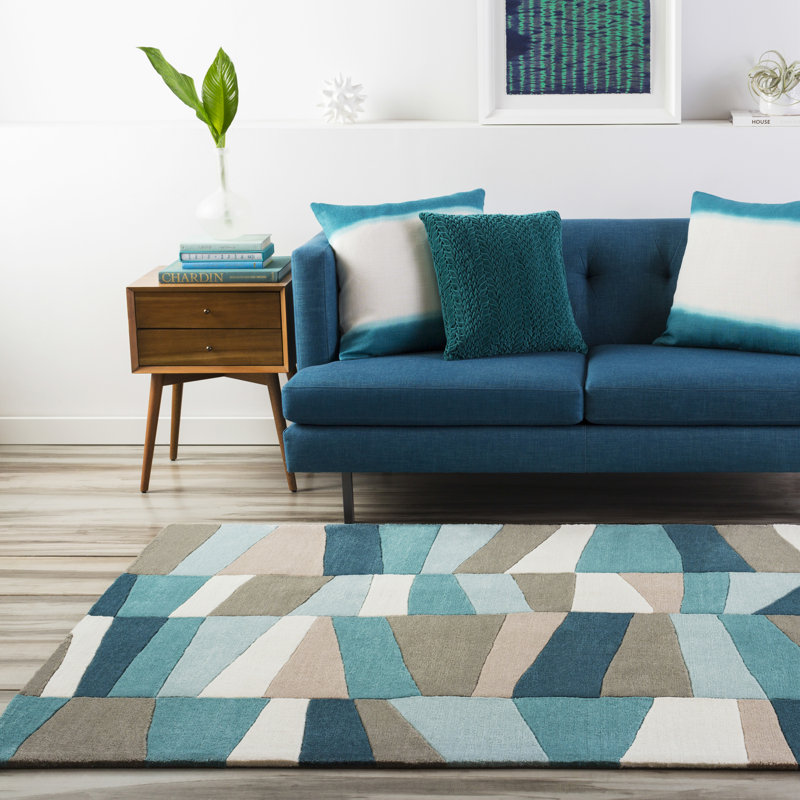 Langley Street Carlotta Dried HandTufted Dried Oregano/Sea blue Area