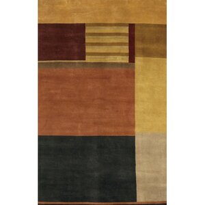 Caines Wool Black/Brown Area Rug