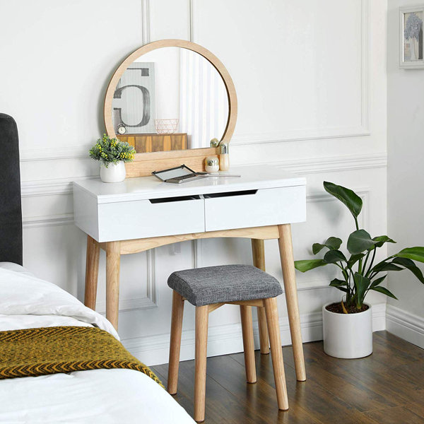 Floating Makeup Vanity Wayfair I'm not sure, but may be there is an option to remove the mirror and use this as a desk only. floating makeup vanity