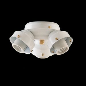 Traditional 3-Light Torpedo Branched Ceiling Fan Light Kit