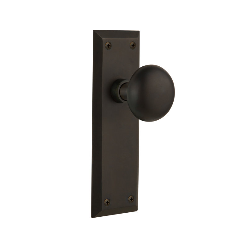 Nostalgic Warehouse New York Single Dummy Door Knob With New York
