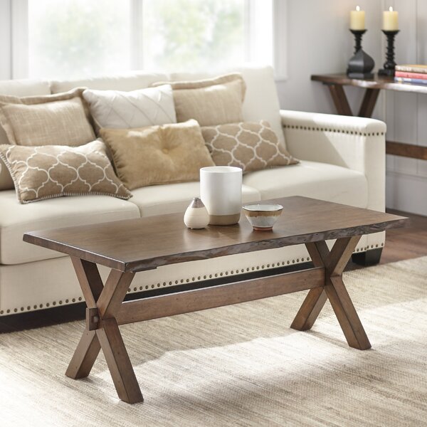 Tiggs Solid Wood Trestle Coffee Table By Millwood Pines