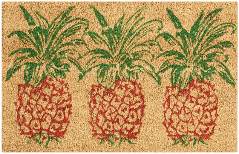 Maura Trio Pineapple Rust Welcome Outdoor Door Mat Reviews