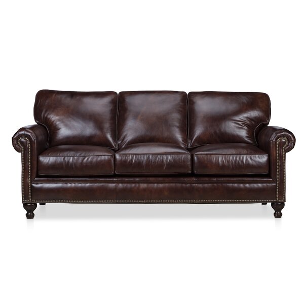 Mielke Leather Sofa By Darby Home Co