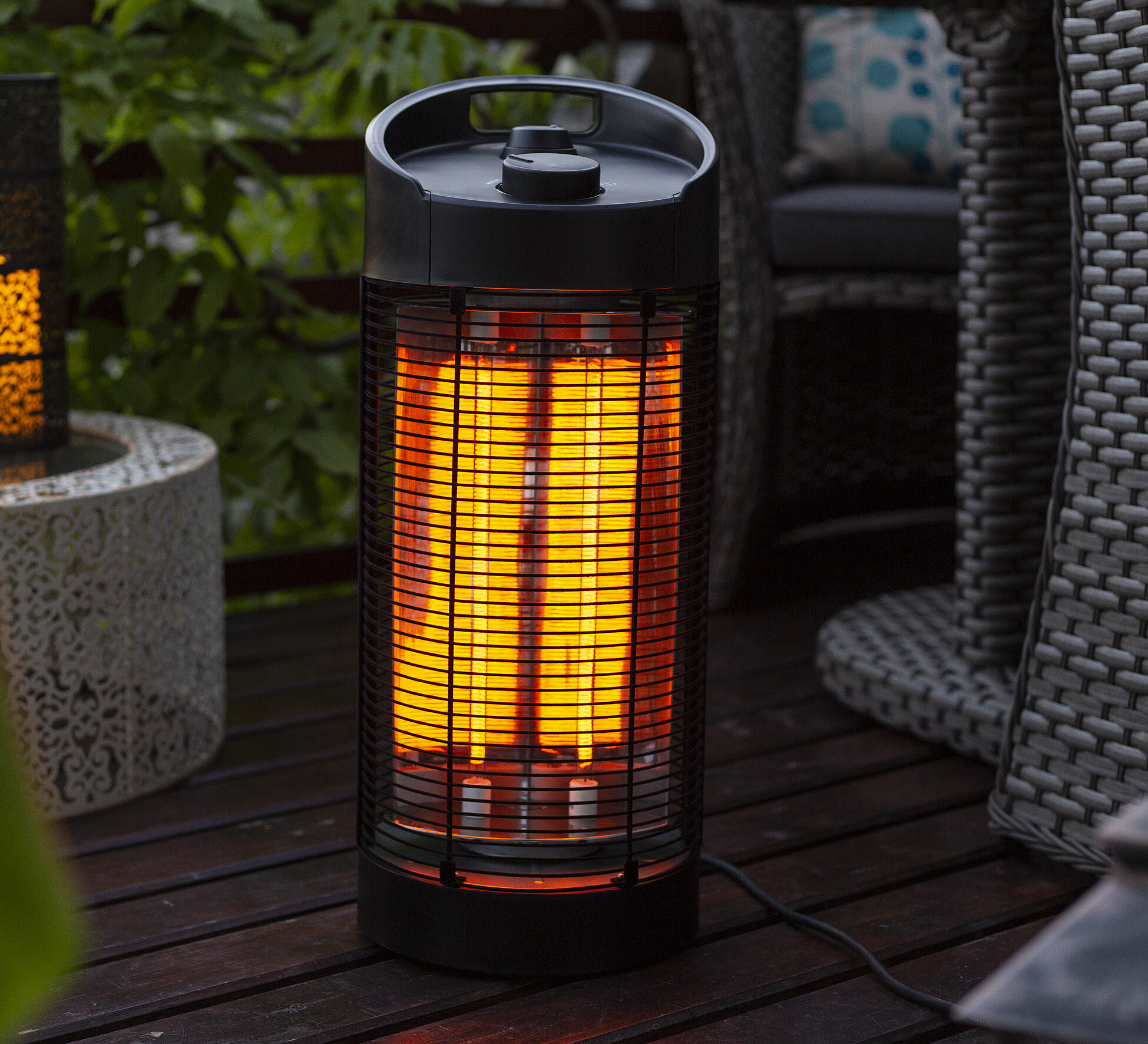 Patio Heater-Space Heater Electic Infrared Heater w/Remote for Big Room ...