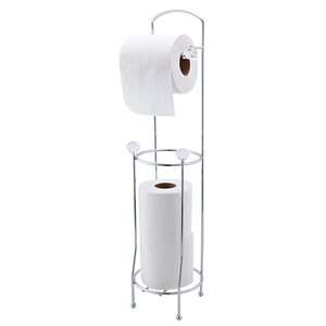 Crystal Design Free Standing Toilet Paper Holder