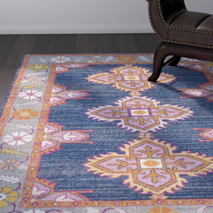 Beach Inspired Rugs Wayfair Arteaga Persian Inspired Dark Blue Area Rug