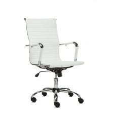 Modern White Leather Office Chair modern office chairs | allmodern Modern White Leather Office Chair modern office chairs | allmodern