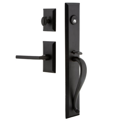 Inactive Exterior Ageless Iron Dummy Entry Set Ageless Iron Handle Orientation Right