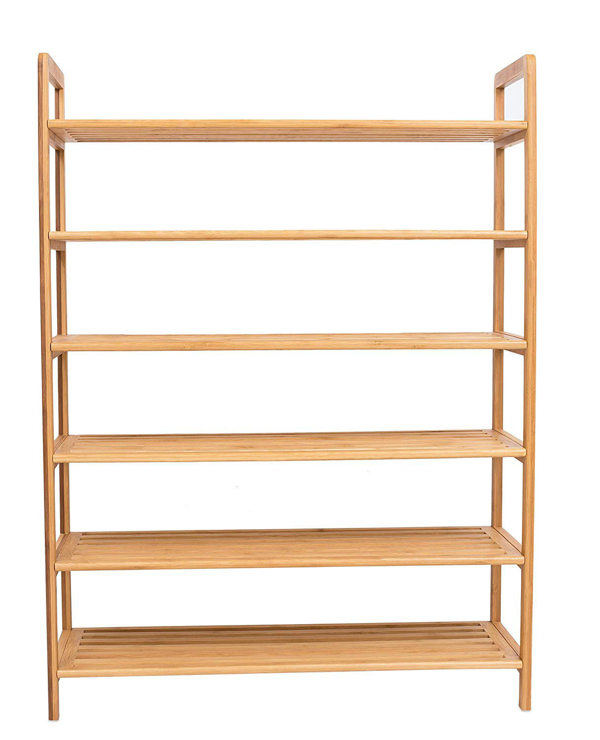 two tier wooden shoe rack on Ebern Designs Bamboo 18 Pair Shoe Rack Reviews Wayfair