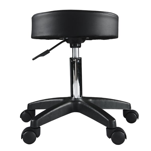 Kaila Height Adjustable Pivoting Stool by Symple Stuff