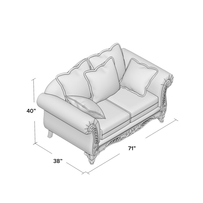 Astoria Grand Belmond Standard Loveseat & Reviews Wayfair