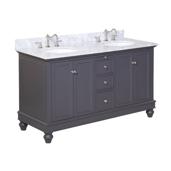 Bella 60 Double Bathroom Vanity Set by Kitchen Bath Collection