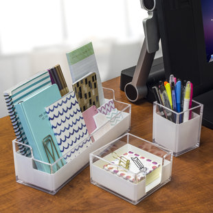 Clear Acrylic Desk Accessories Wayfair