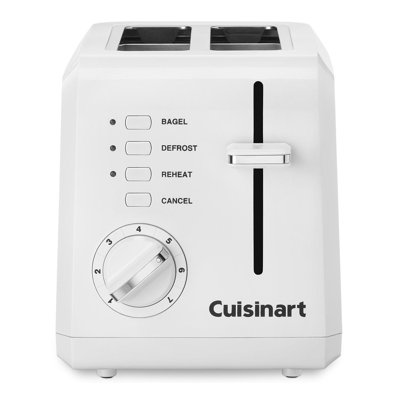 Cuisinart 2 Slice Compact Plastic Toaster Cuisinart Color White