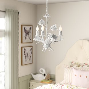 nursery with chandelier