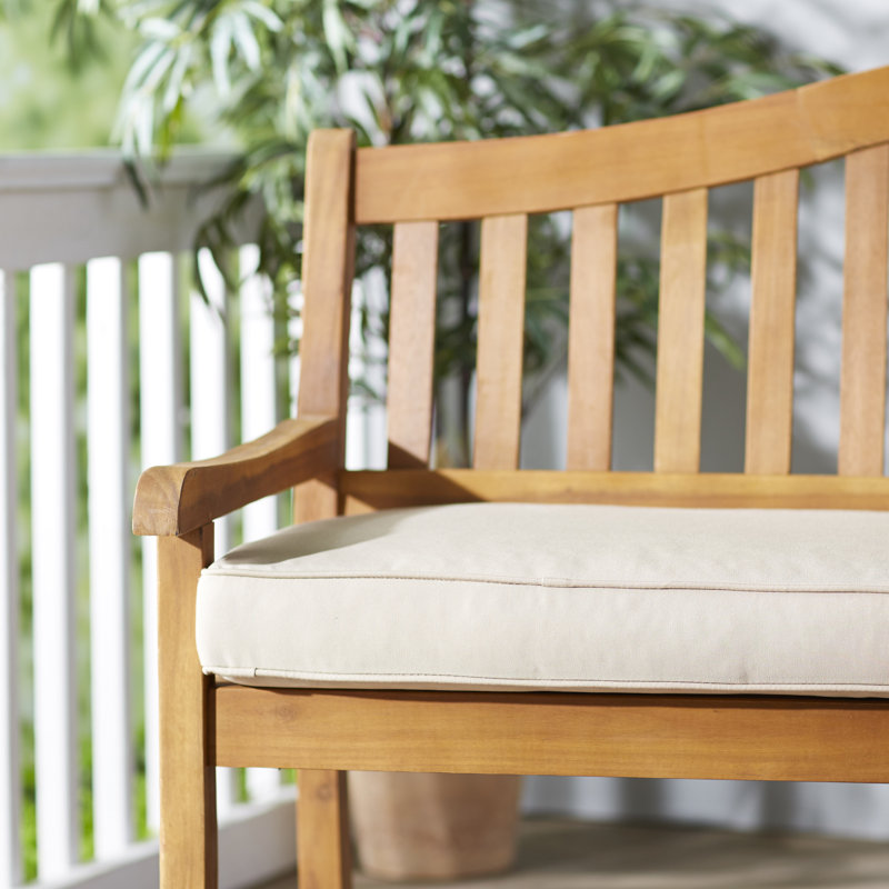 Telleman Indoor Outdoor Sunbrella Bench Cushion Reviews Joss