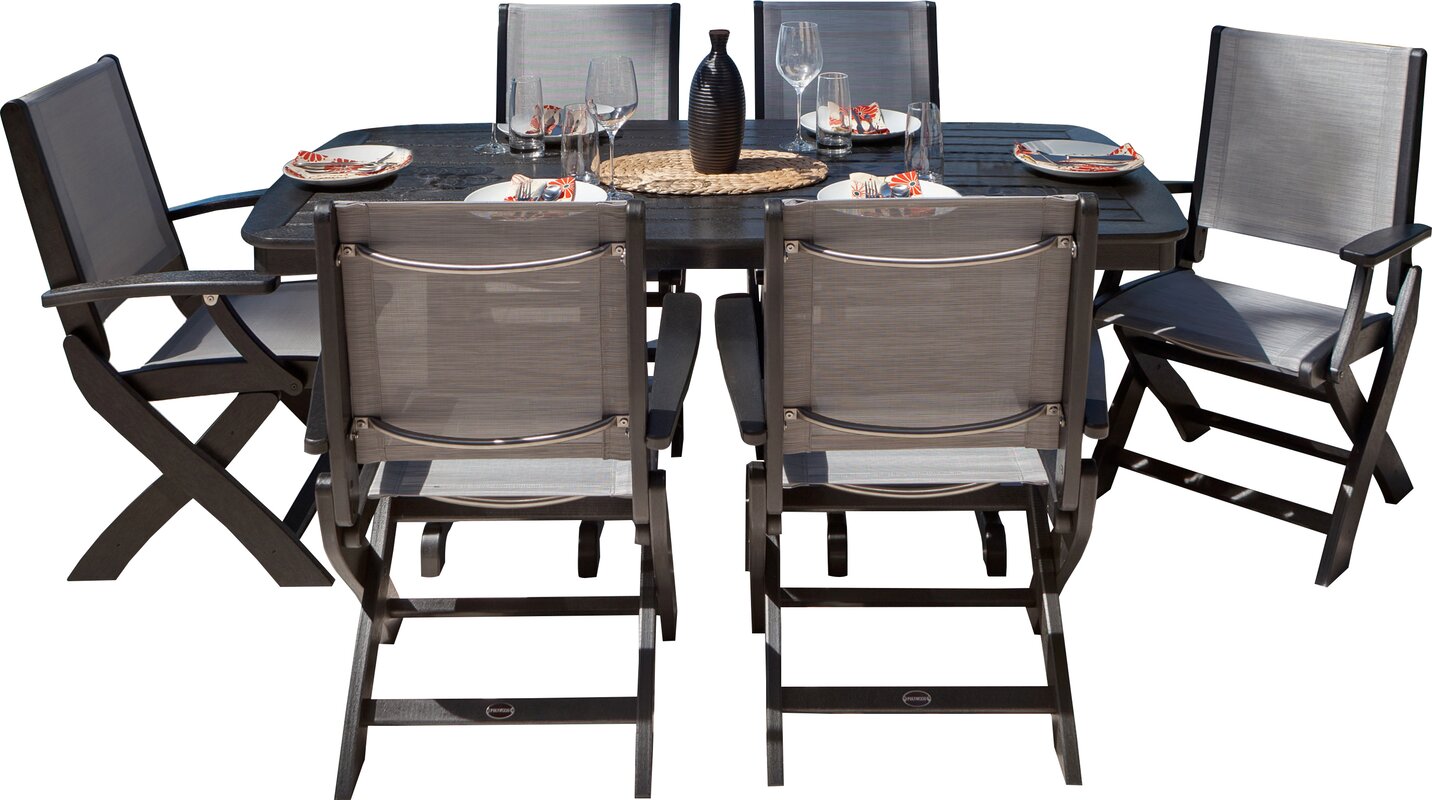 POLYWOOD® Coastal 7 Piece Dining Set & Reviews  Wayfair