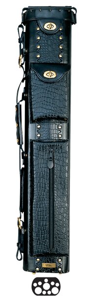 34 3 Butt and 7 Shaft Oval Hard Pool Cue Case by Elite