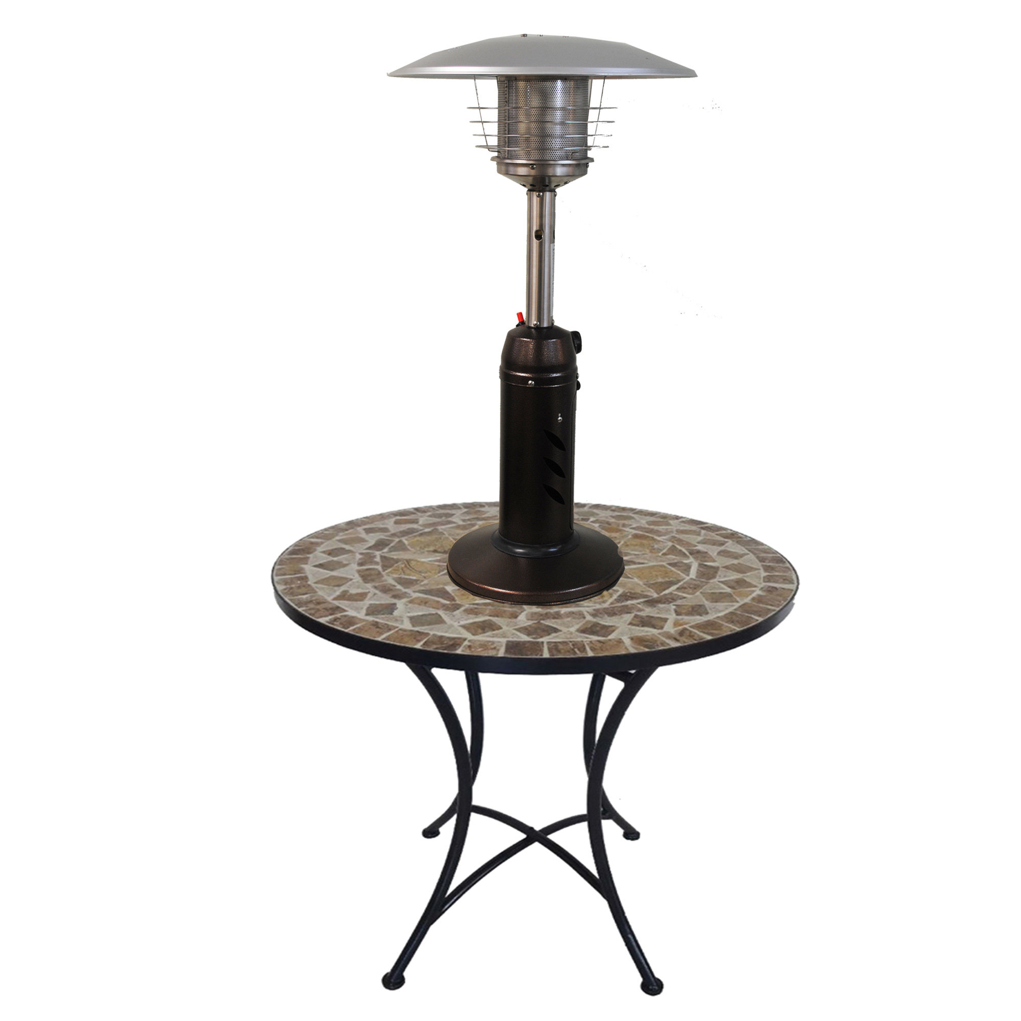 Sunheat Round 11 000 Btu Propane Tabletop Patio Heater Wayfair Btu Propane Tabletop Patio Heater