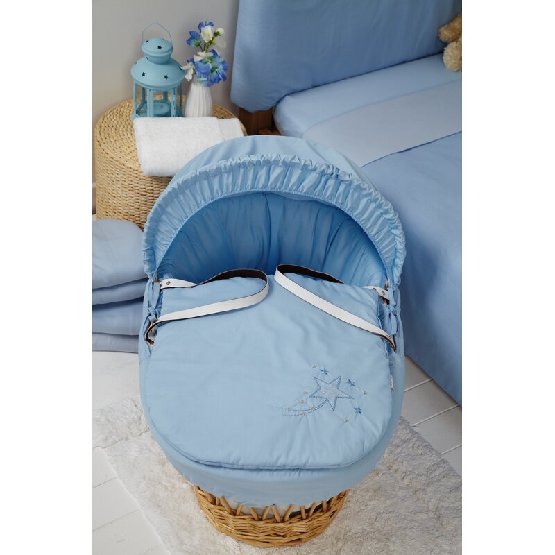 wayfair grey moses basket