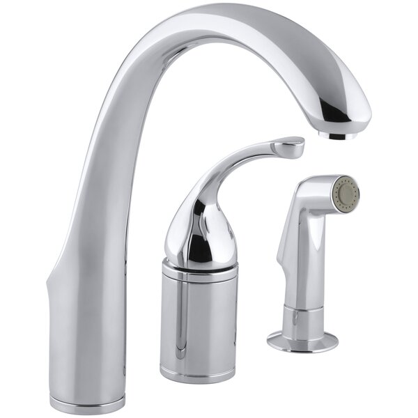 Forté 3-Hole Remote Valve Kitchen Sink Faucet with 9 Spout with Matching Finish Sidespray by Kohler