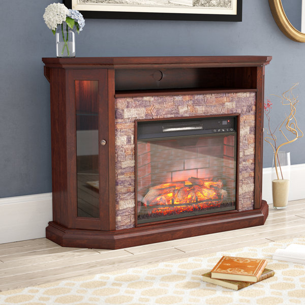 Montpelier Corner Convertible 50 TV Stand with Fireplace by Alcott Hill