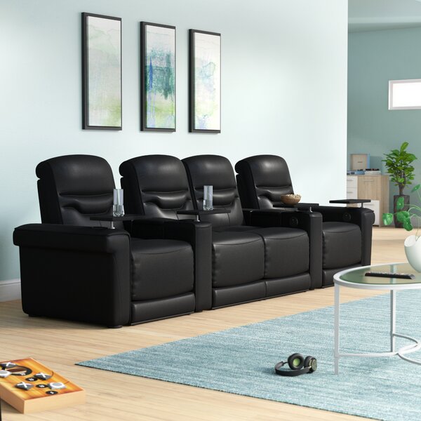 Review Leather Home Theater Configurable Seating