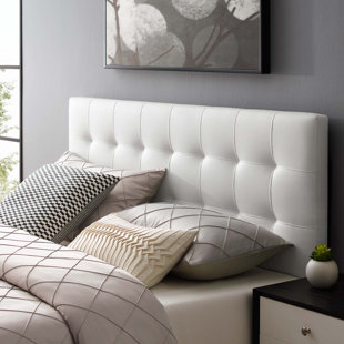 white cushion bed