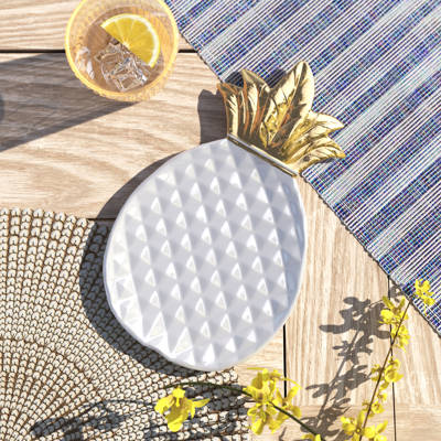 Bay Isle Home Edgemont Pineapple Decorative Bowl Reviews Wayfair