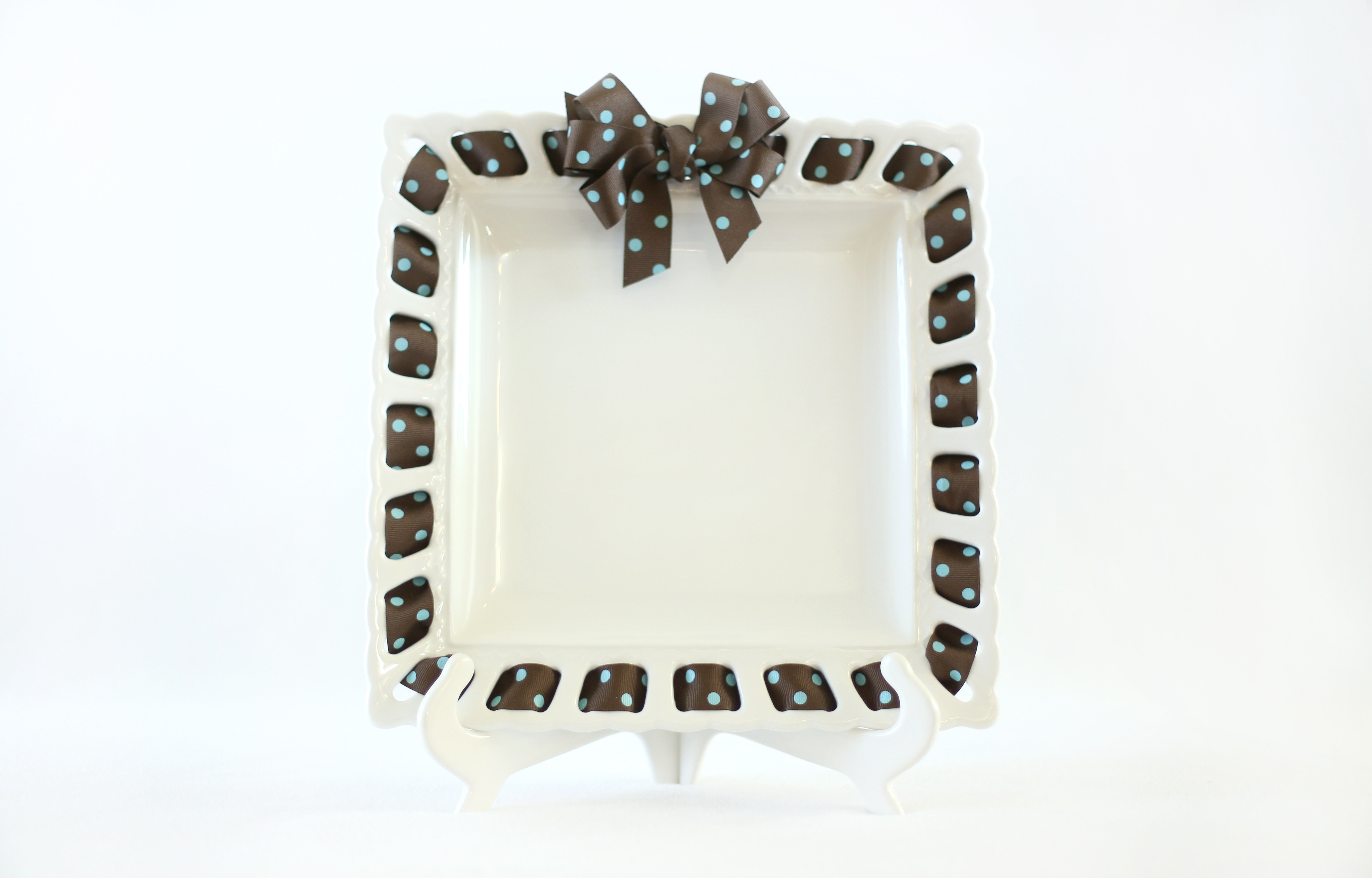 Red Barrel Studio Ribbon Square Decorative Plate Wayfair