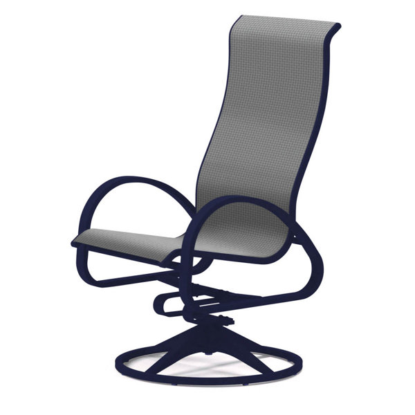 Espresso Outdoor Sling Swivel Rocker Wayfair