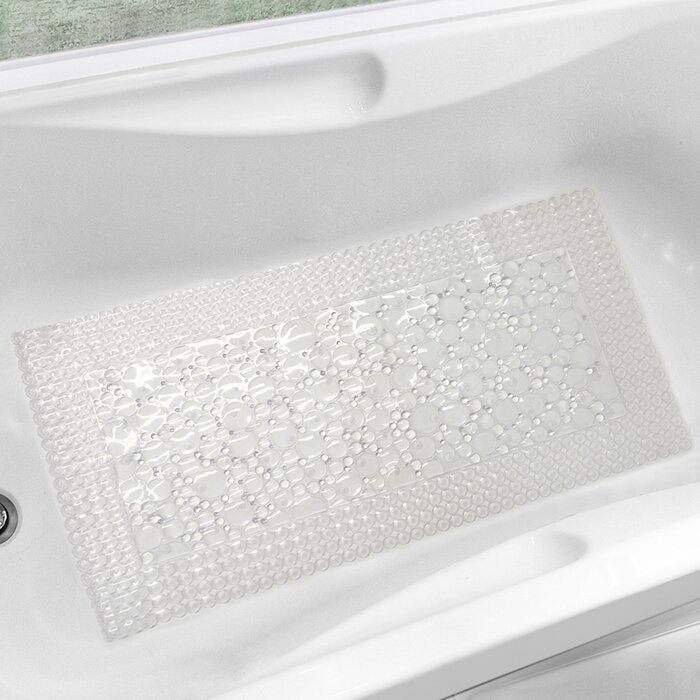 Rebrilliant Viggo Bubbles N Circles Trim Fit Bathroom Bathtub Mat